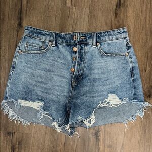 Wild Fable Blue Distressed Jean Shorts